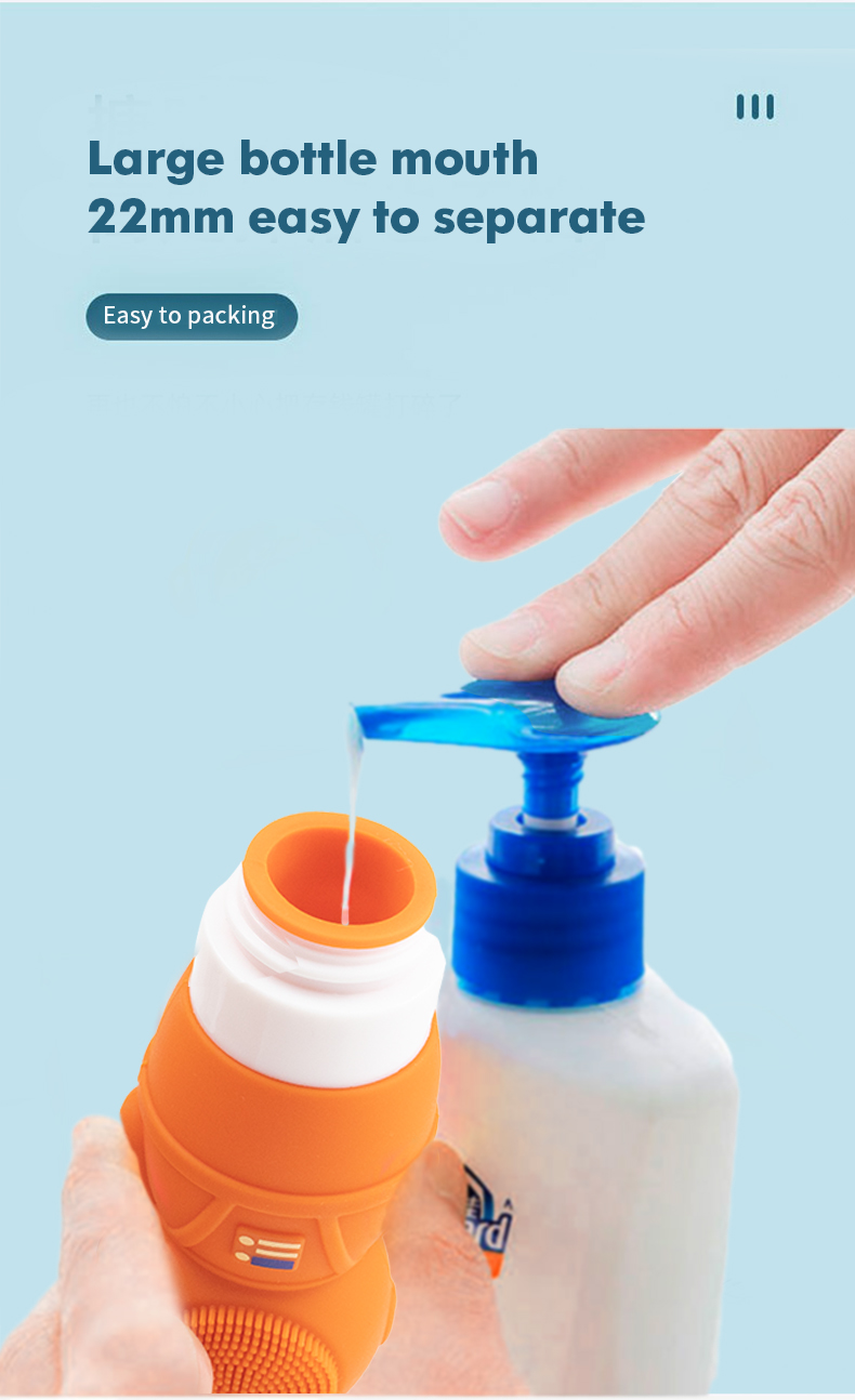 Tubos de viagem em silicone