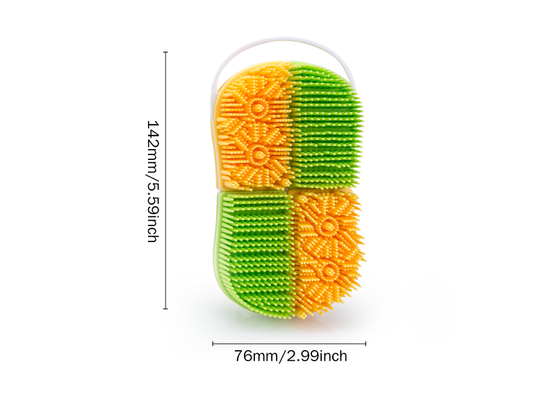 Multi colored Silicone Bath Brush