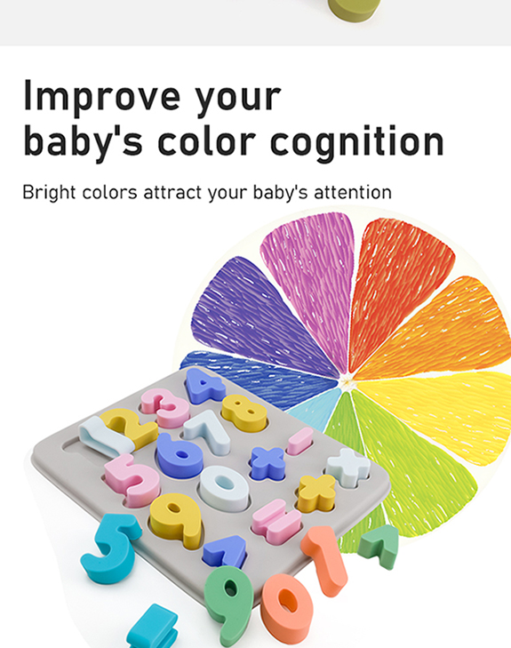 Bebê Silicone Puzzle Toy