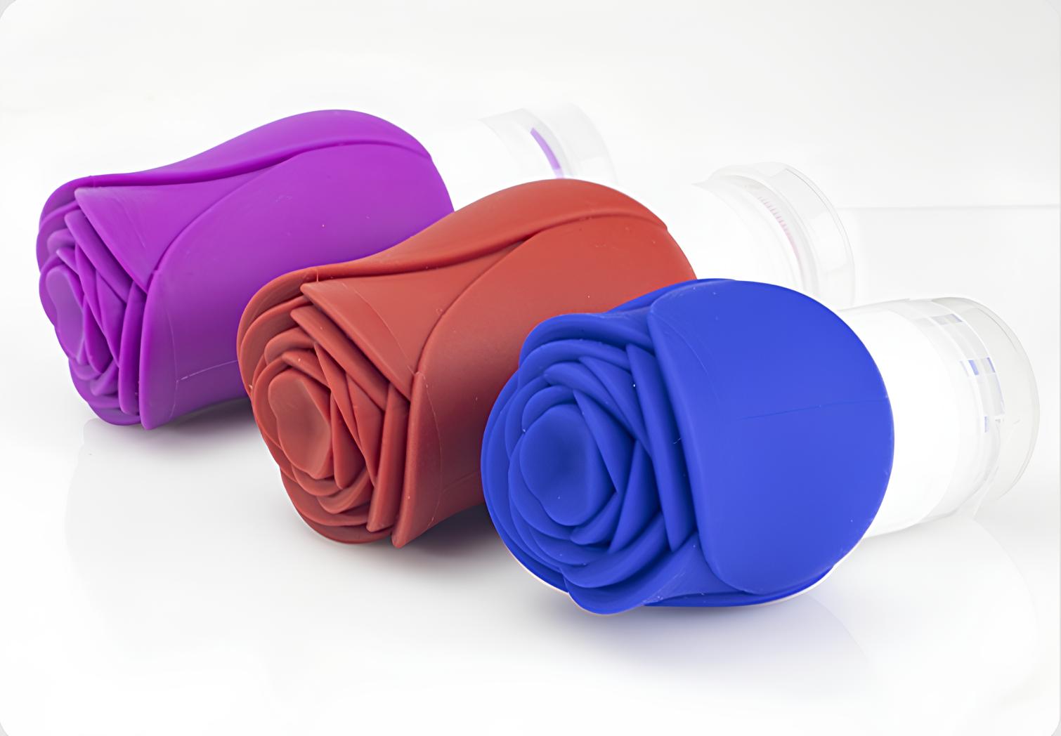 Rose Squeezable Silicone Bottle
