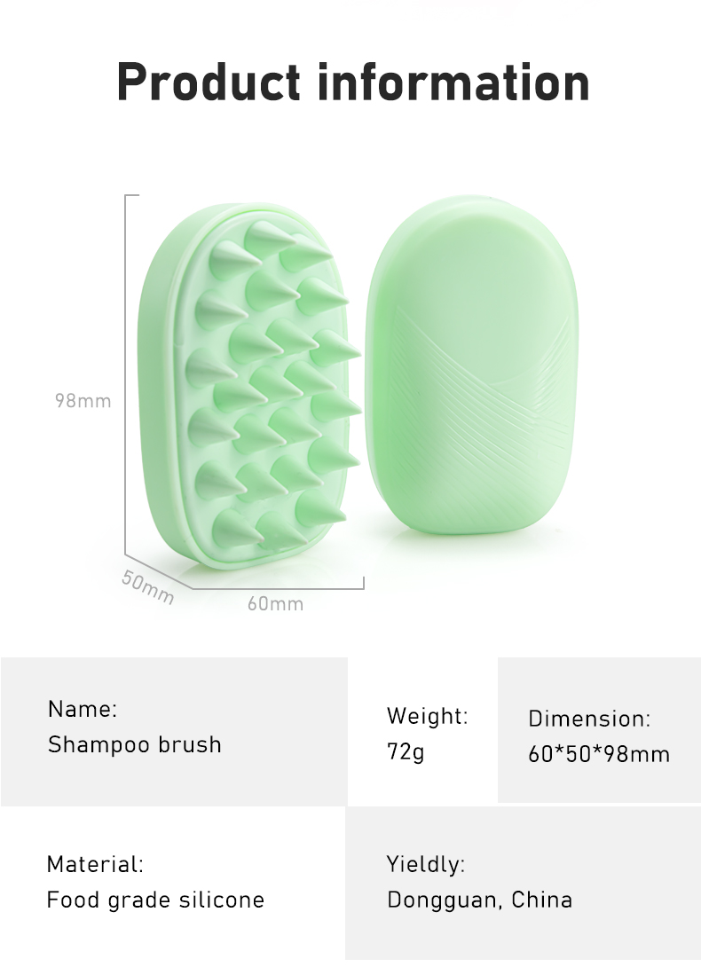 silicone hair brush