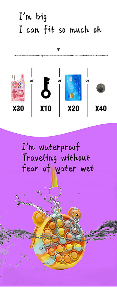 Silicone Panda Purse Bag