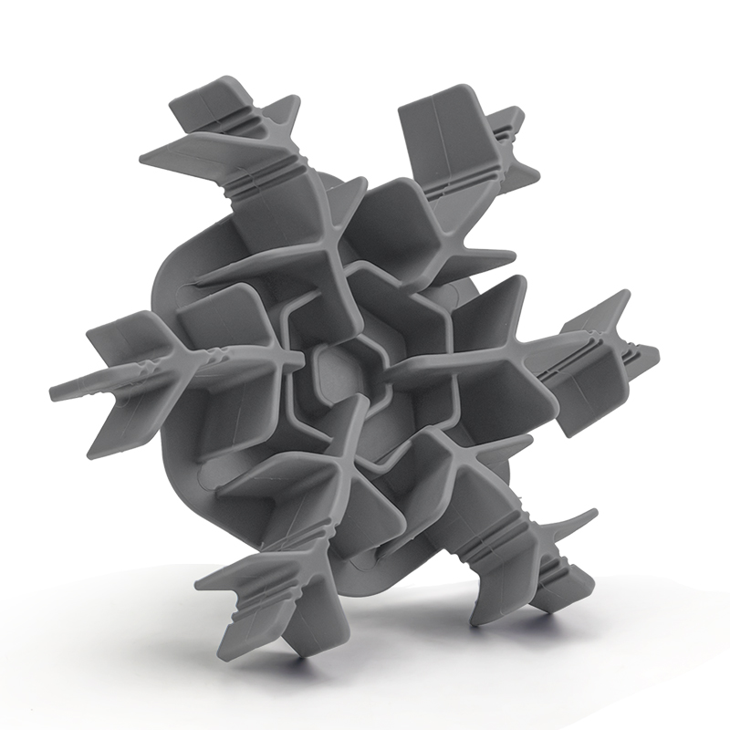 シリコン製スノーフレーク犬用リッキーマット