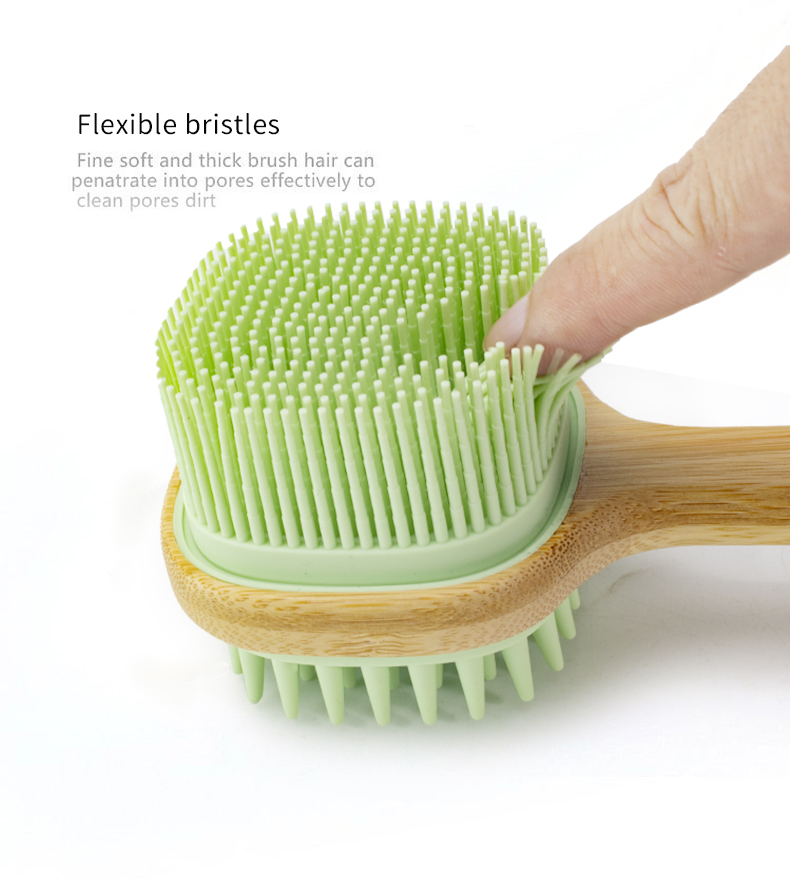 シャワー用ロングハンドルスクラブブラシ