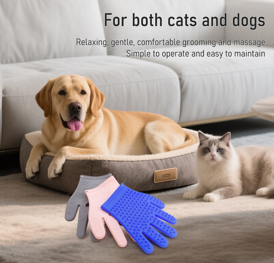Silicone Pet Hair Removal Gloves