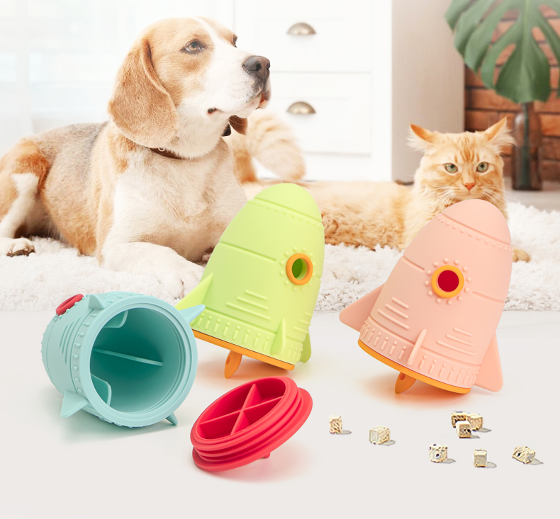 ロケットトリートディスペンサー玩具