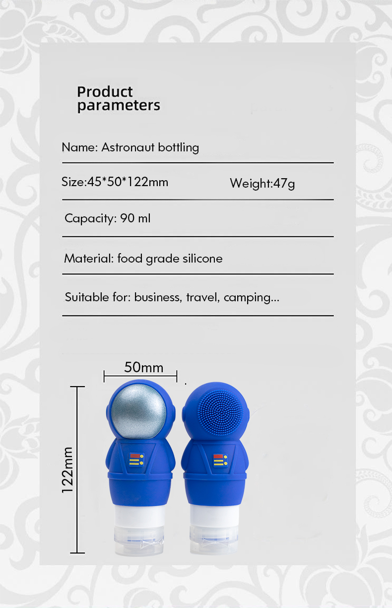 Tubos de viagem em silicone