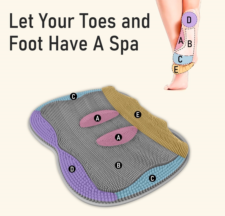 Silicone Foot Scrubber Mat