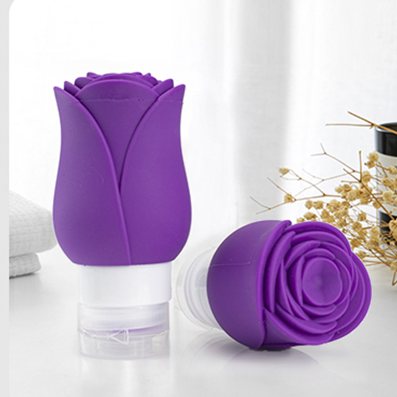 Rose Squeezable Silicone Bottle