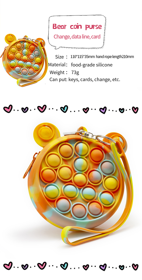 Silicone Panda Purse Bag