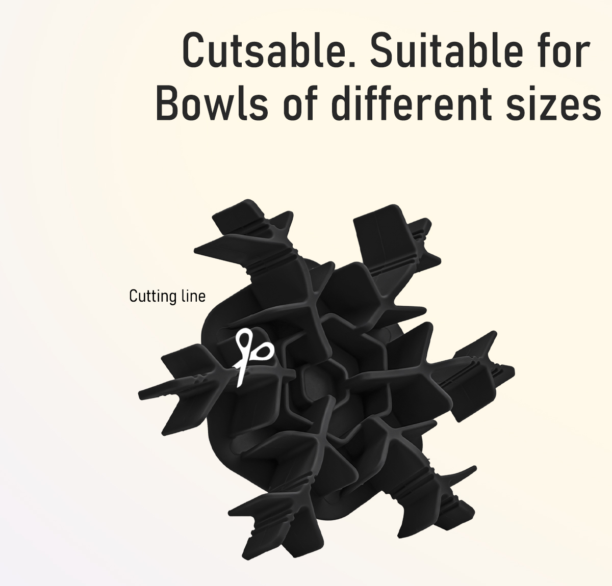 シリコン製スノーフレーク犬用リッキーマット