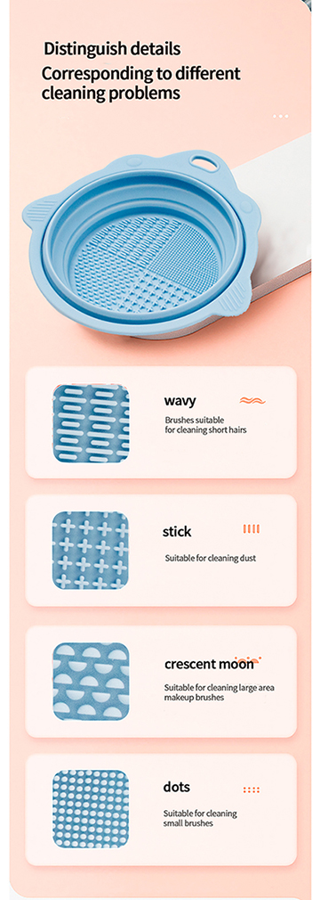 Foldable Silicone Makeup Brush Cleaner