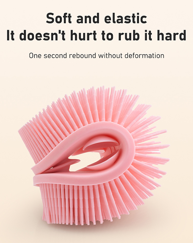 Silicone Bath Brush with Suction