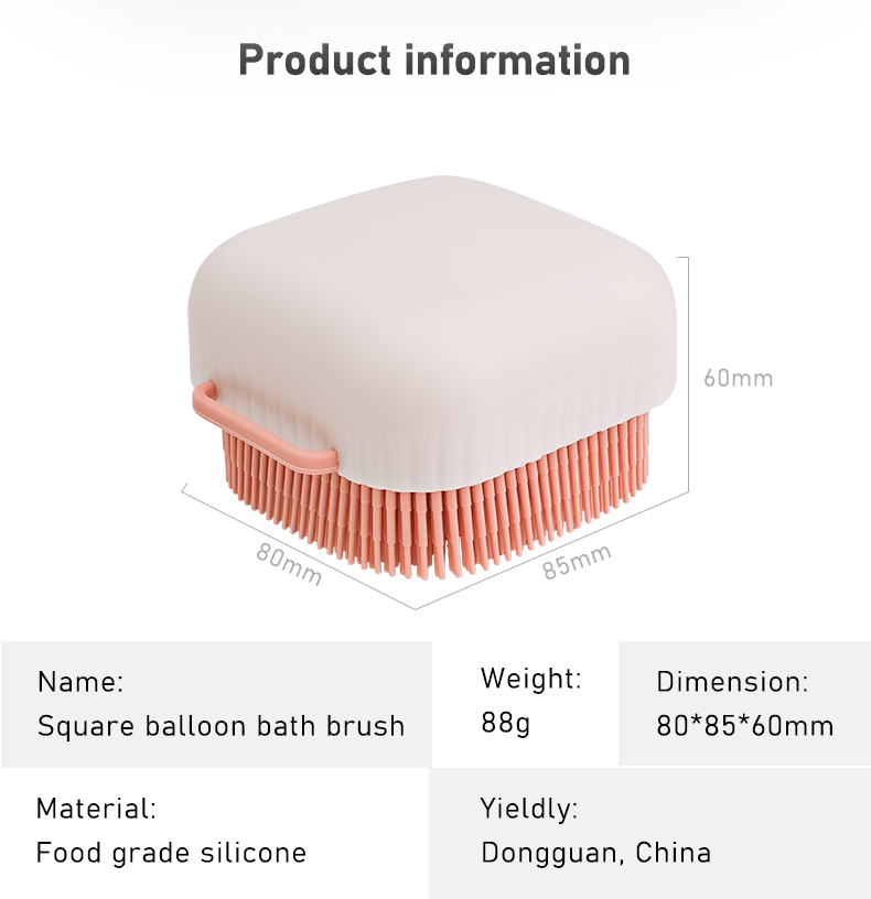 Square Airbag Bath Brush