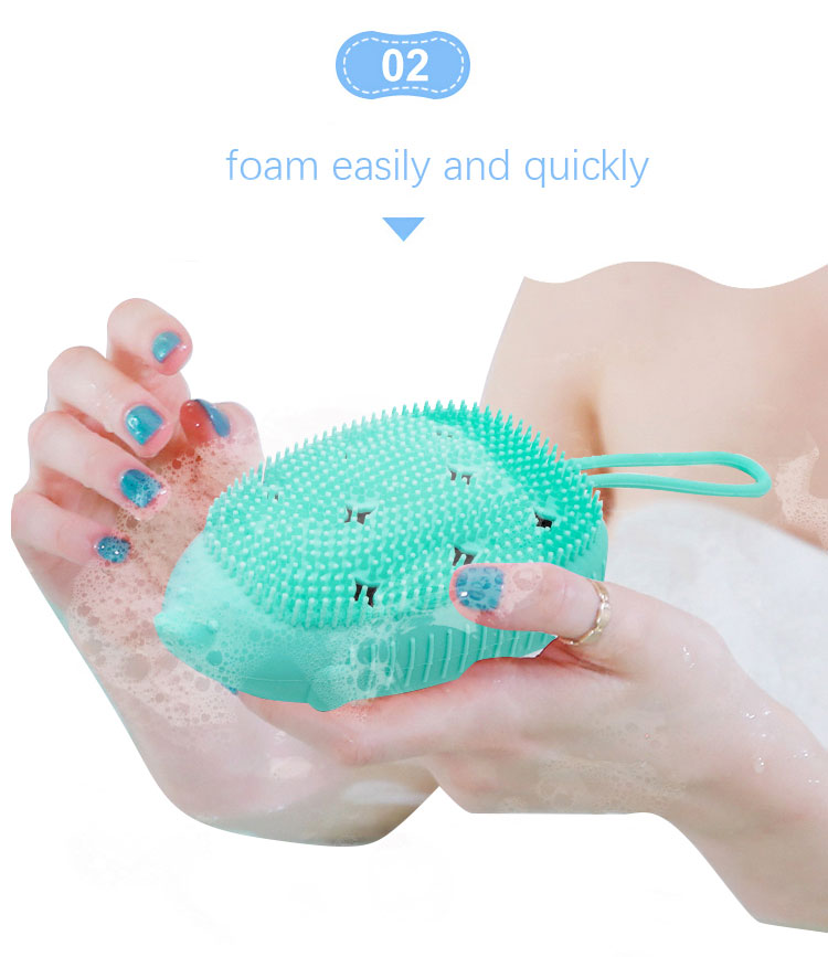 シリコンボディスクラバーブラシ