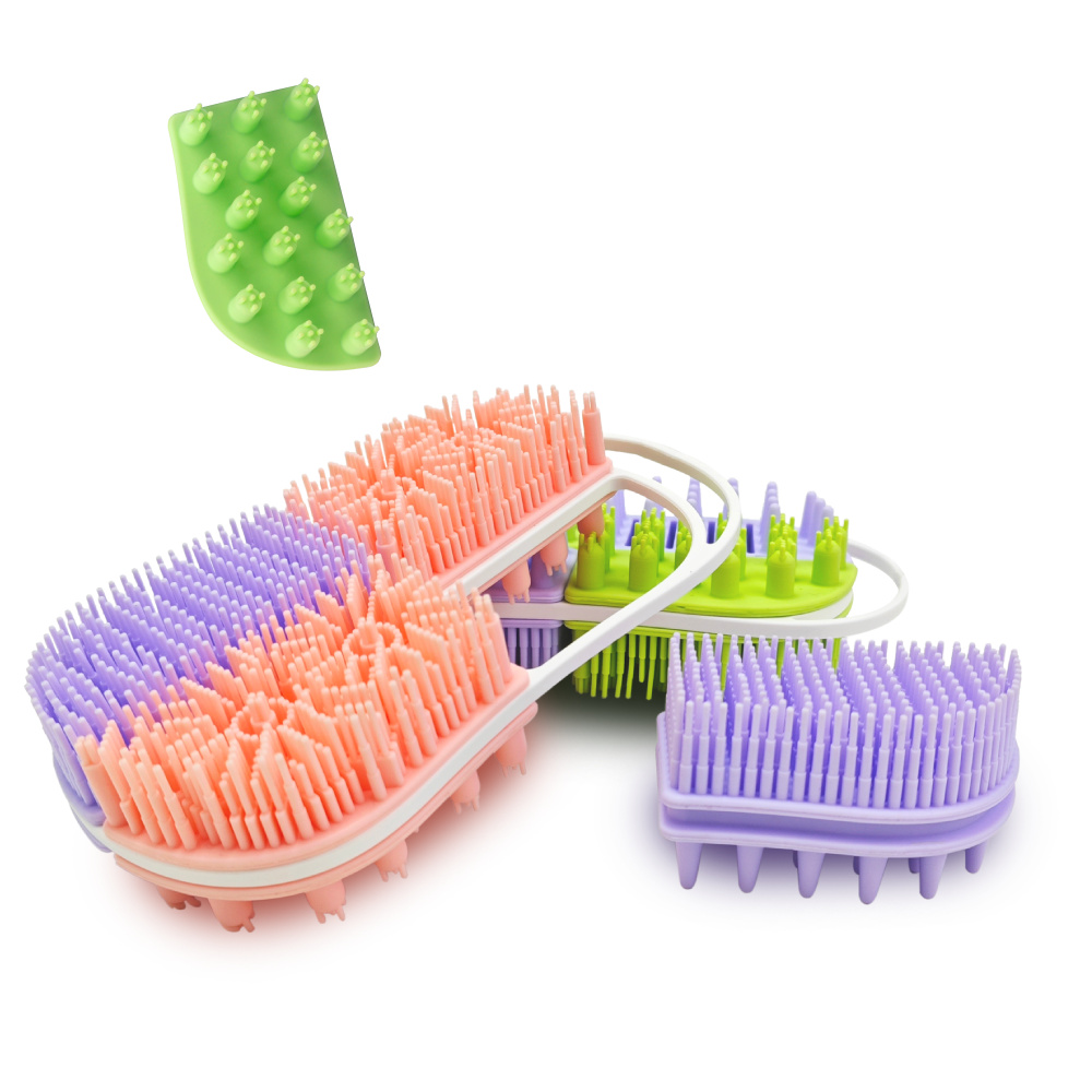 Multi colored Silicone Bath Brush
