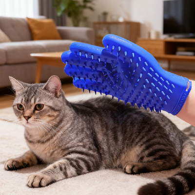 실리콘 반려동물 제모 장갑