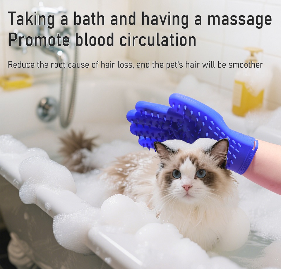 Silicone Pet Hair Removal Gloves