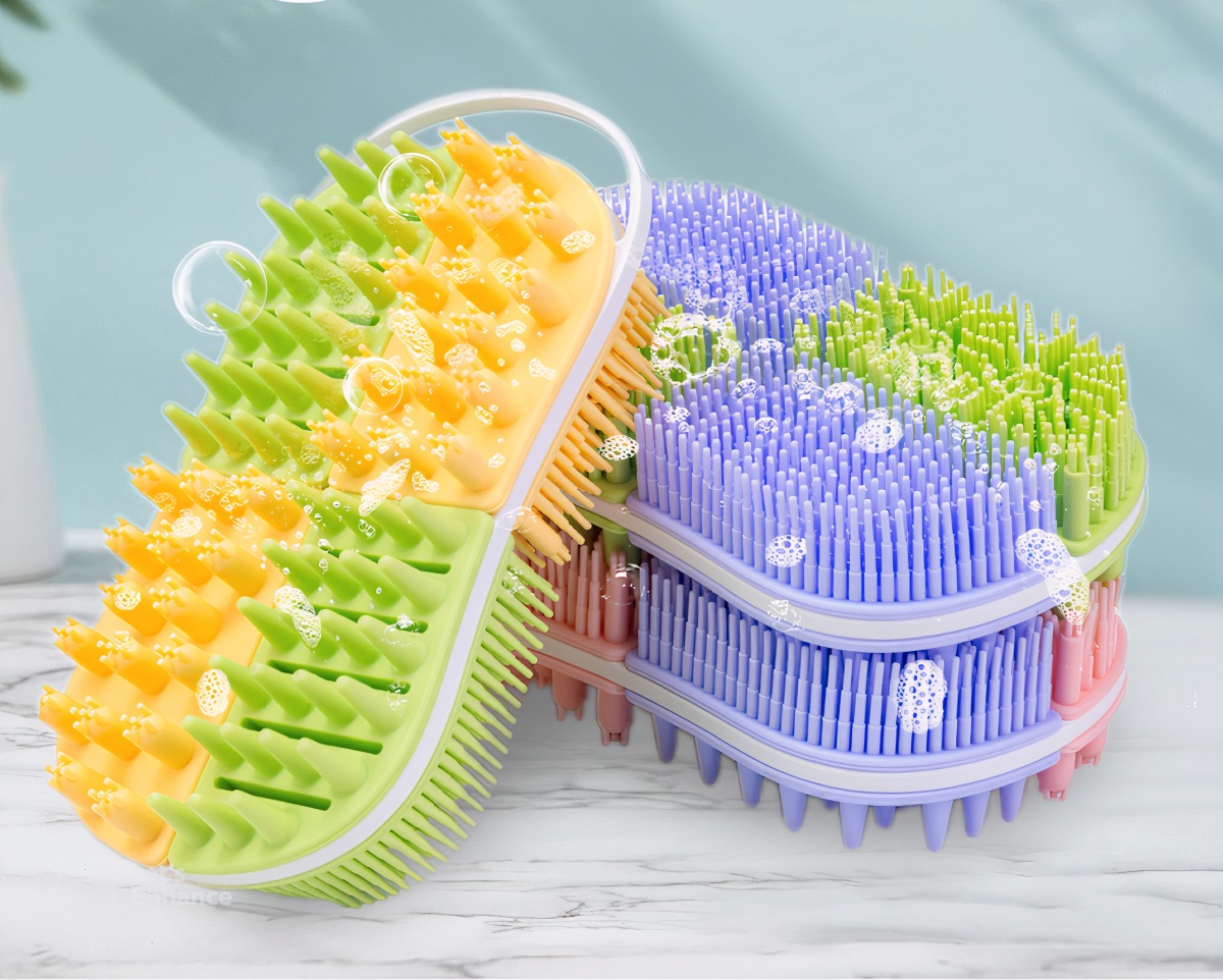 Multi colored Silicone Bath Brush