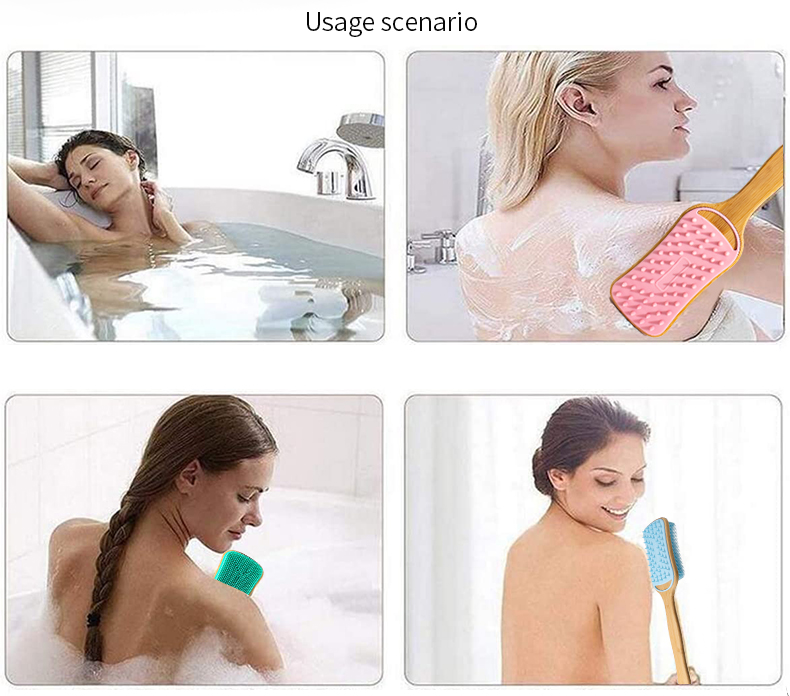 Scrub Brush with Long Handle for Shower