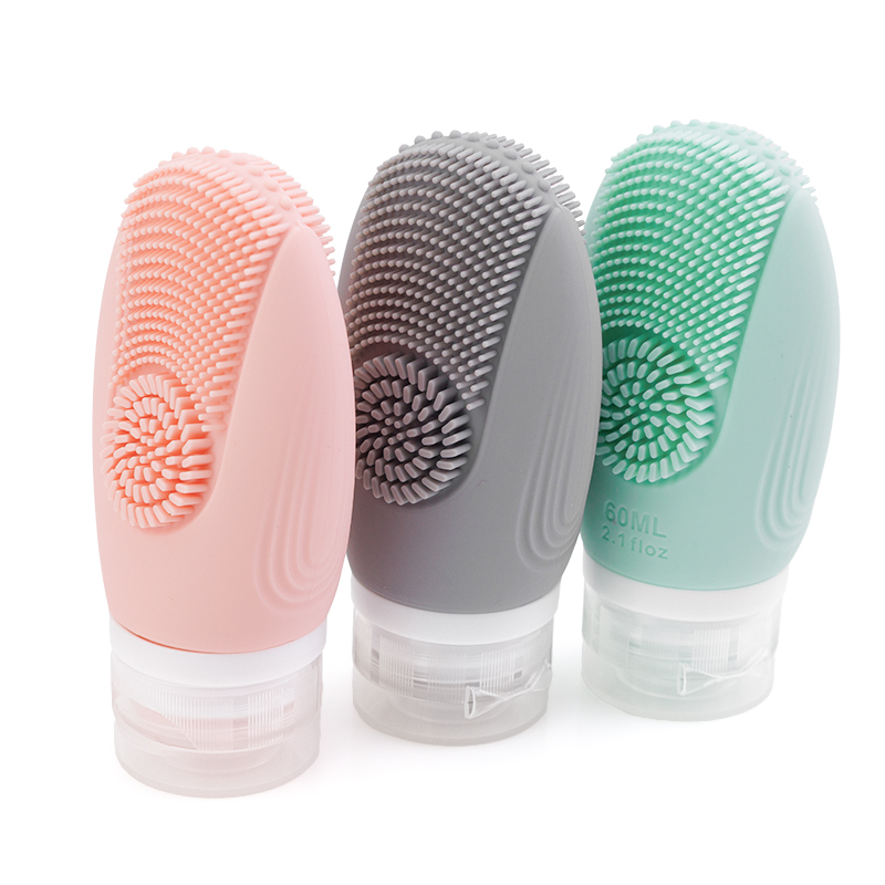 Double-Sided Shell Silicone Travel Shampoo Bottles