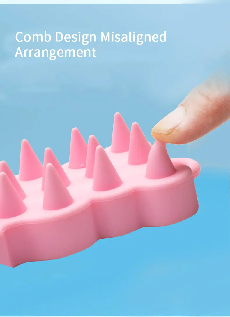 Esfoliante de couro cabeludo em silicone