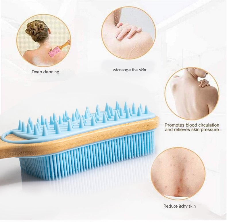 Scrub Brush with Long Handle for Shower