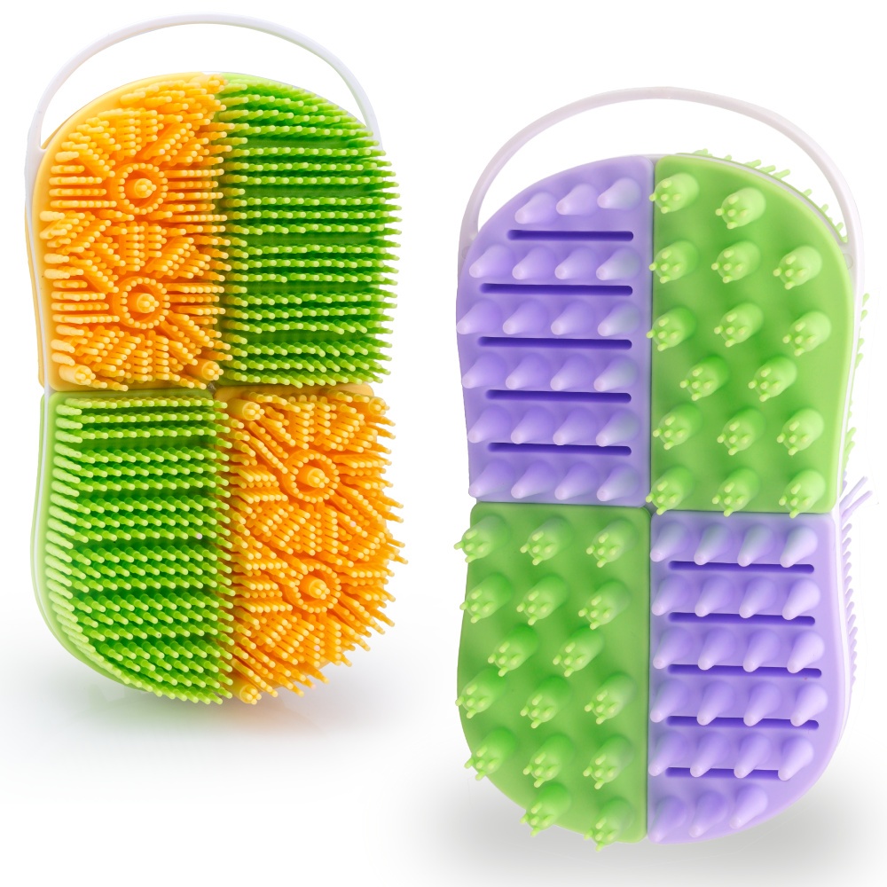Multi colored Silicone Bath Brush