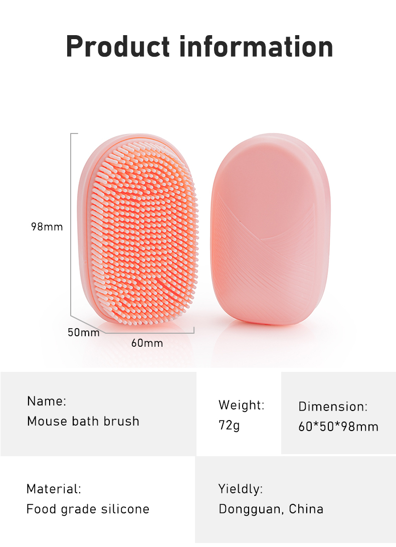 Mouse Shape Silicone Bath Brush