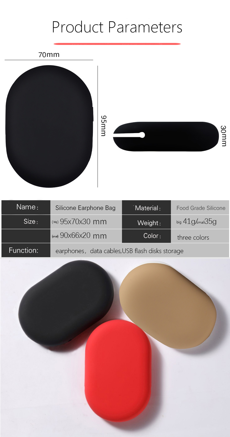Silicone Earphone Bag