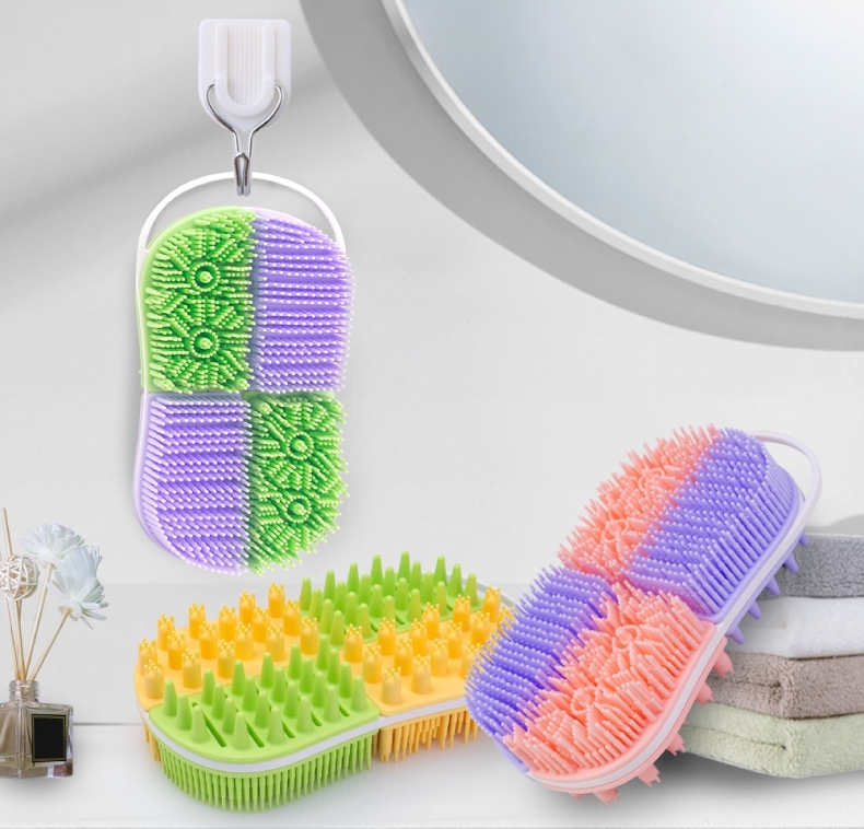 Multi colored Silicone Bath Brush