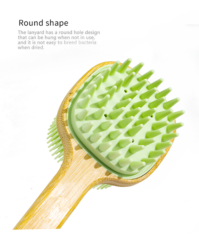 シャワー用ロングハンドルスクラブブラシ