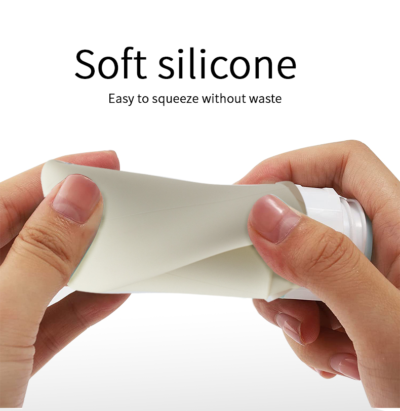 絞れるシリコンボトル