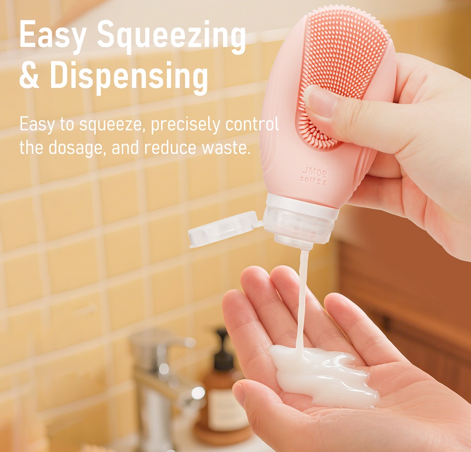 Double-Sided Shell Silicone Travel Shampoo Bottles