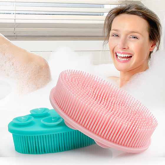 Silicone Bath Brush with Suction