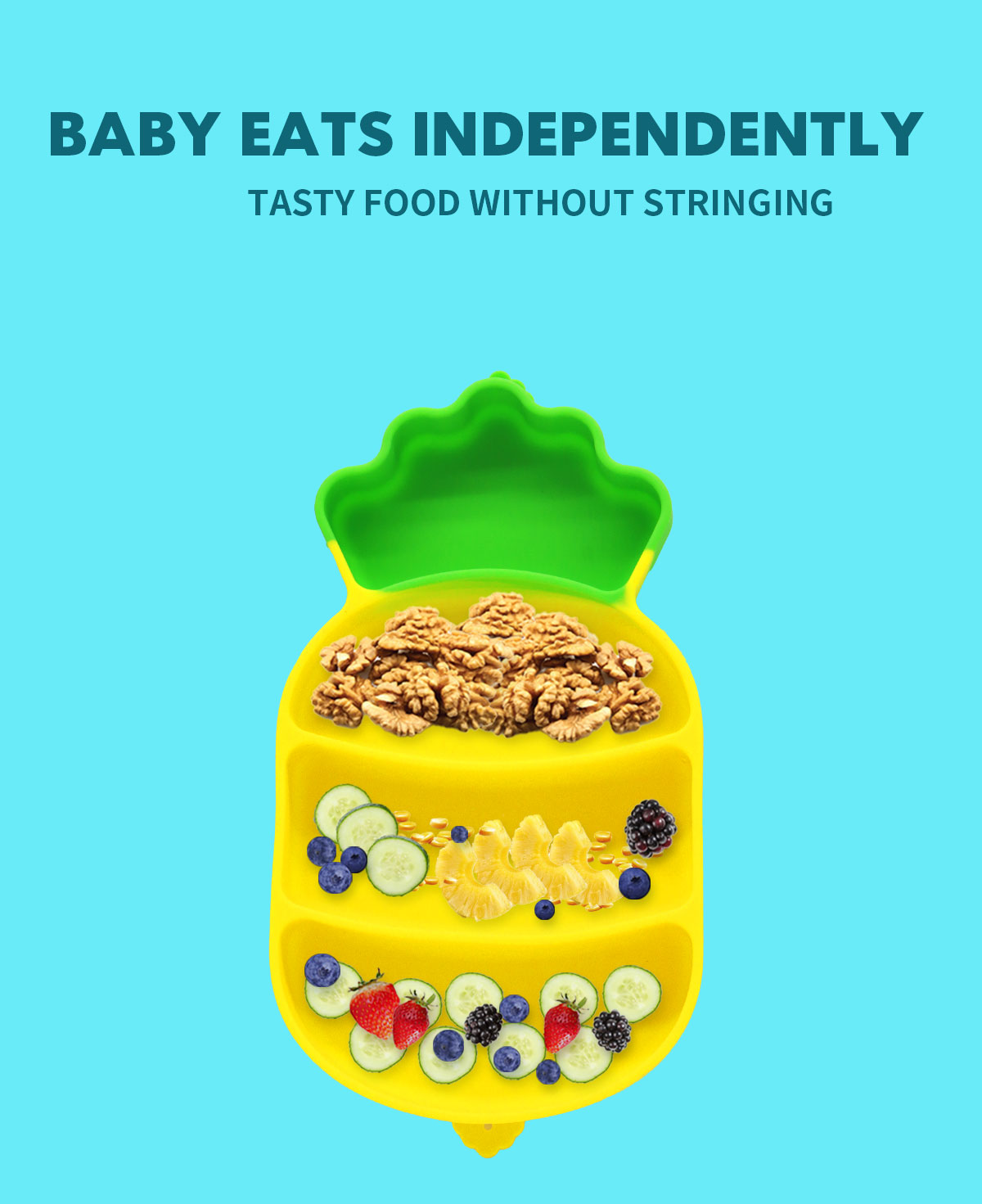 赤ちゃん用シリコンプレート