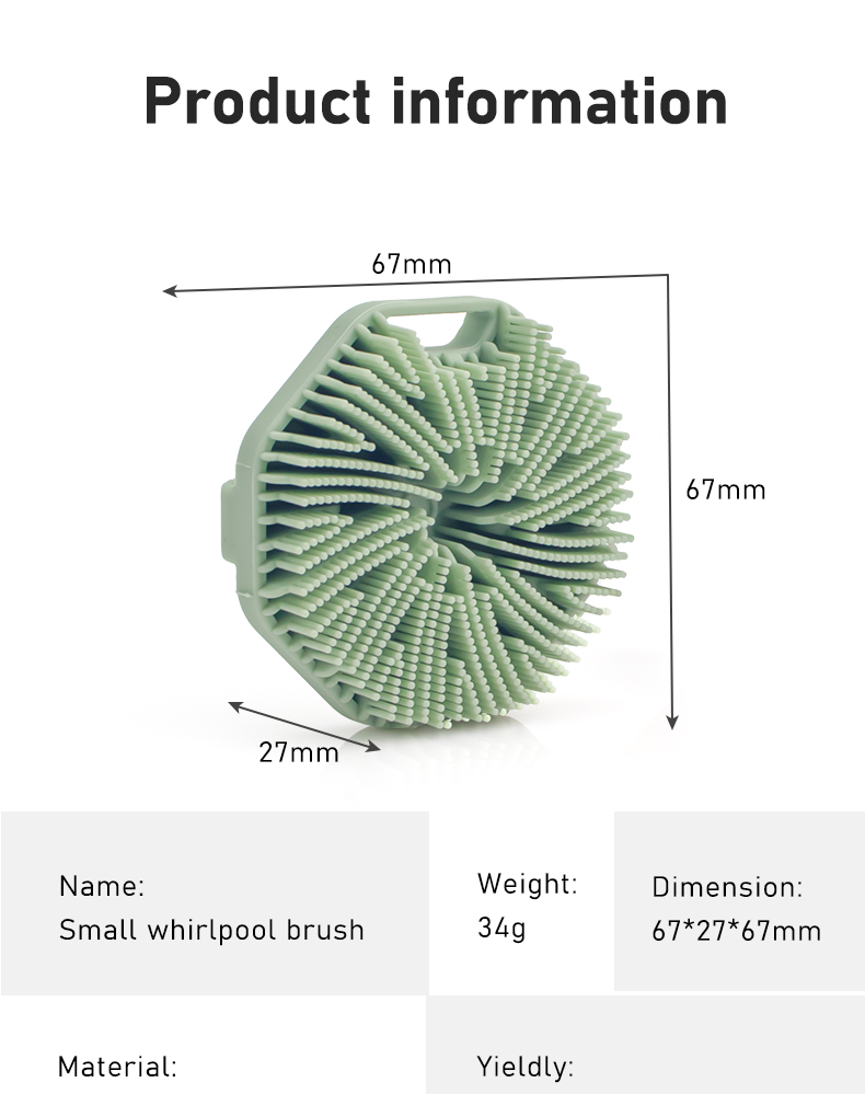 Pincel de banho de silicone