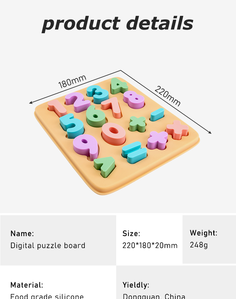 Bebê Silicone Puzzle Toy