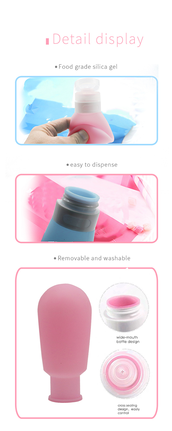 3 oz Silicone Travel Bottles