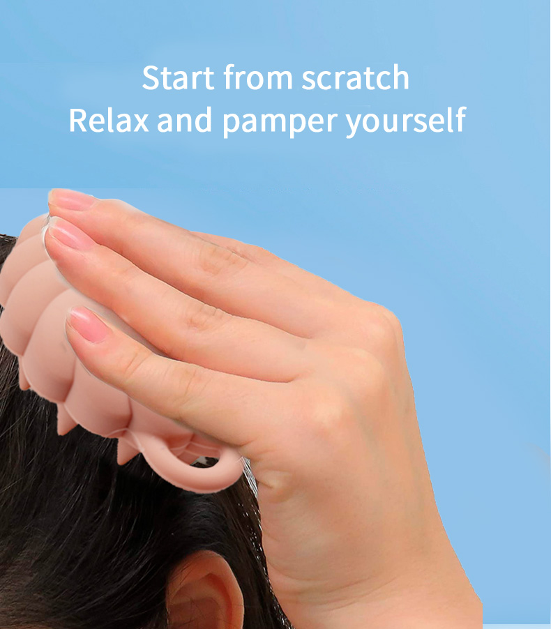 シリコンヘッドマッサージャー