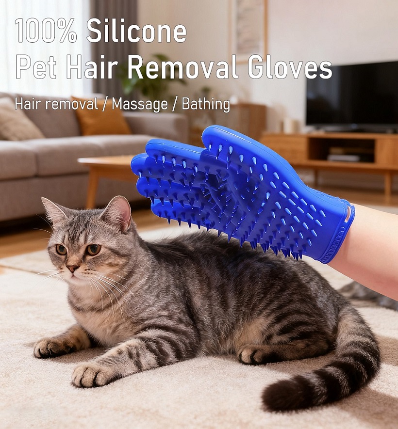 Silicone Pet Hair Removal Gloves