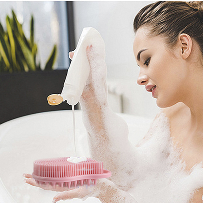 실리콘 샤워 브러쉬