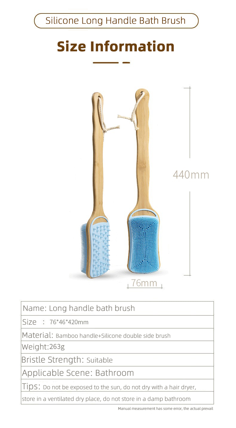 Scrub Brush With Long Handle for Shower