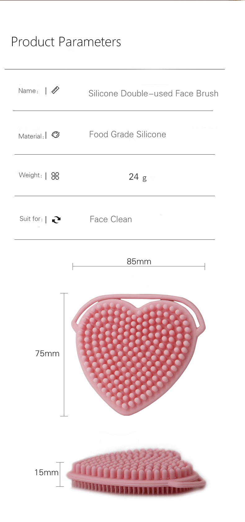 Silicone Face Wash Brush