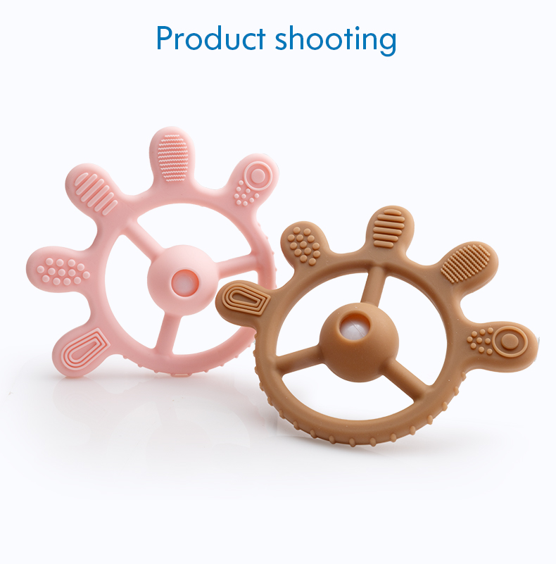 Silicone Baby Rattle Teether