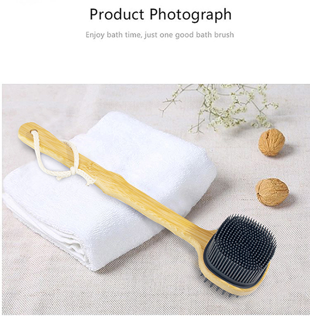 シャワー用ロングハンドルスクラブブラシ