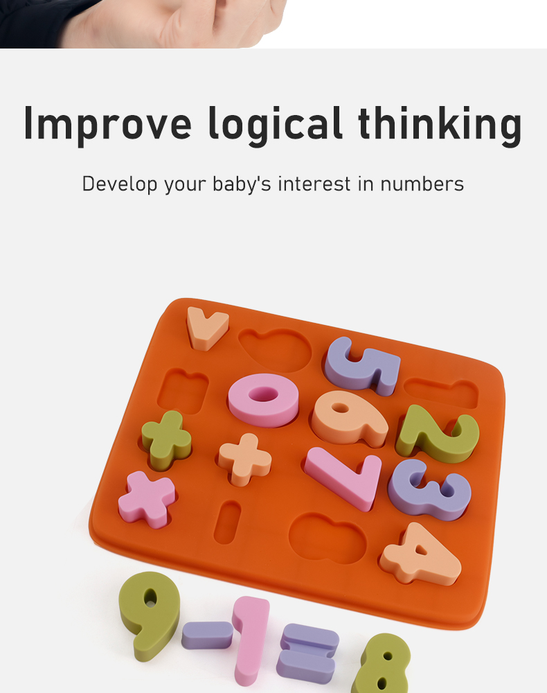 Bebê Silicone Puzzle Toy
