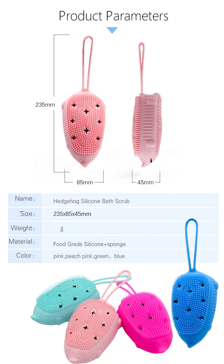 シリコンボディスクラバーブラシ