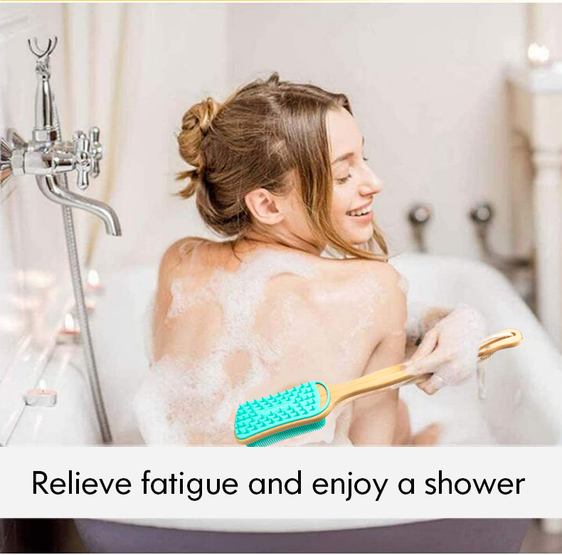 Scrub Brush with Long Handle for Shower