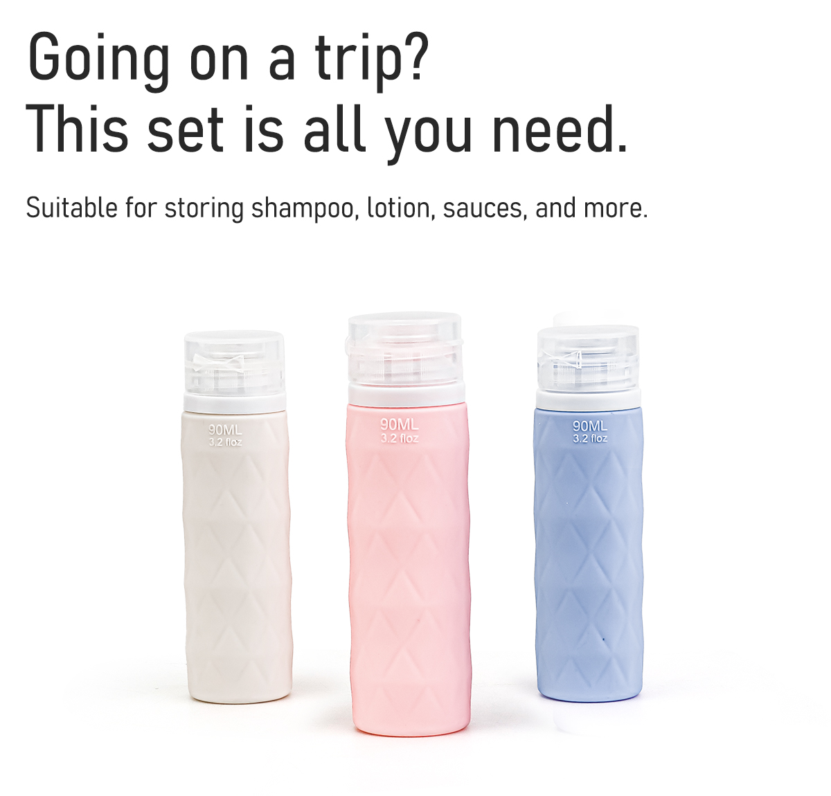 Refillable Silicone Travel Bottles